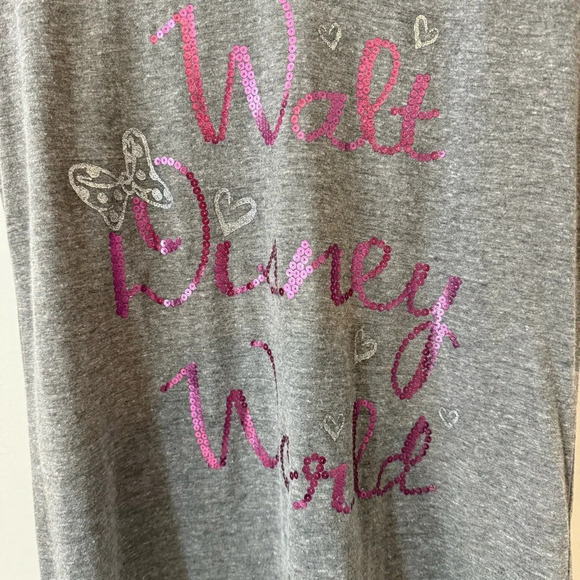 NWT Walt Disney World Butterfly Sequin Pink and Grey T Shirt Size XL - Picture 5 of 16